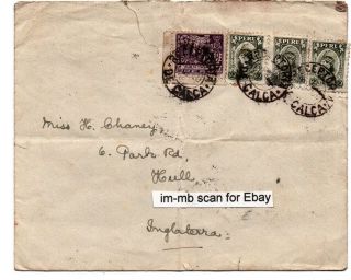 4 Peru Stamps On Envelope To England Posted 1932
