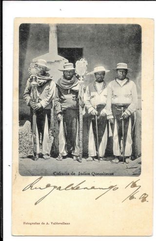 Guatemala Postcard Indians 1906 To Austria