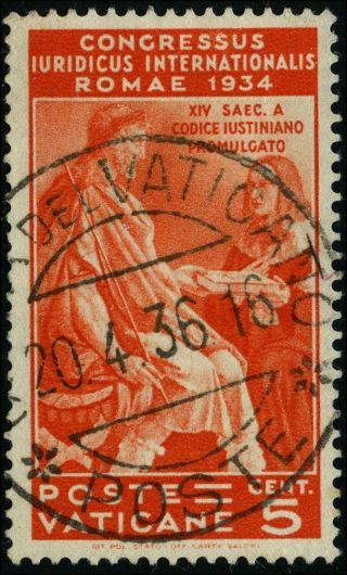 Vatican 1935 Stamps Commemorative Sas Cv $8.  80 180218053