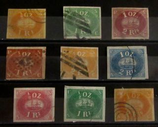 Peru Pacific Steam 1857 Stamps -  No - - Vf - R114e9191