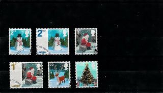 Gb 2006 Christmas Stamps Set 6v Very Fine Sg2678 - 2683 Ref:a126