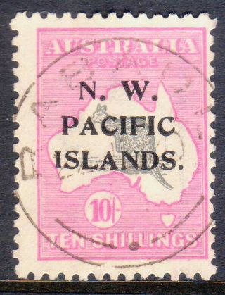 Guinea (nwpi) 1919 Sg 117 10sh Wmk W6 (narrow) Of Australia Cv £250