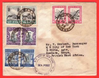 South Africa - 1933 Voortrekker Fund On Paquebot Cover - M.  V.  City Of York
