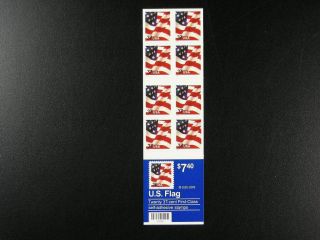 Us Scott 3636c Booklet Pane Of 20 Flag 37c Stamps Never Folded S28