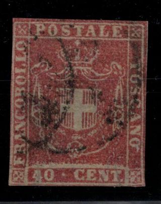 P005026/ Toscany Italy Stamps - Sassone 21a Certificate 600 E