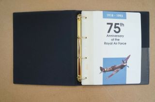 Raf 75th Anniversary Aviation Heritage Stamp Album And First Day Covers 1993