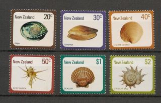 Zealand 1978/79 Fauna Wildlife Marinelife Fisch Fish Shell Compl.  Set Mnh