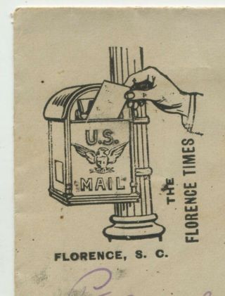 FLORENCE SC 1894 231 ADVERTISING 