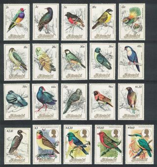 Aitutaki Birds 2nd Series 20v Mnh Sg 475 - 494 CvÂ£64.  5,
