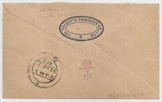 1926 INDIA FIRST FLIGHT COVER CALCUTTA TO PATNA,  ONLY 51 COVERS KNOWN 2