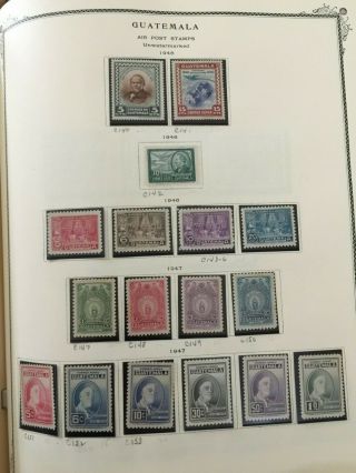 GUATEMALA air post 1943 - 1960 stamps / 9 pages (18) 2