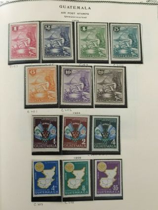 GUATEMALA air post 1943 - 1960 stamps / 9 pages (18) 6