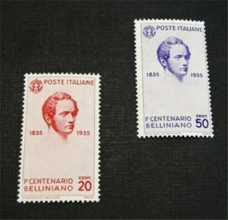 Nystamps Italy Stamp 349.  351 Og H $40