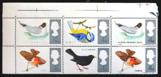Gb 1966 Birds With Progressive Black Colour Omitted Due To Dry See Below Nm916