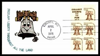 Mayfairstamps Us Fdc 1976 Missouri Liberty Bell Vertical Booklet First Day Cover
