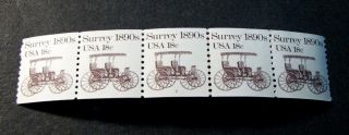 Us Pnc Stamp Scott 1907 Surrey 1984 Strip Of 5 P 5 Mnh L217