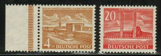 Germany Berlin 9n101 - 102 Complete Set 1953 - 54 Mnh