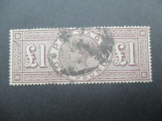 UK Stamps: £1 Queen Victoria - Great Item (G411) 2