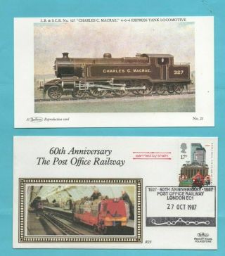 Benham Small Railway Cover - 1987 R23 The Post Office Railway 60th Anniversary