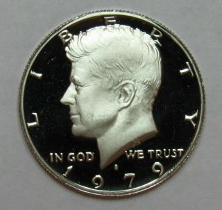 1979 - S Kennedy Proof Half Dollar Type 2 Clear S Deep Cameo