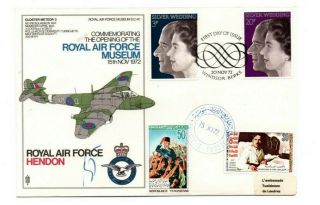 1972 Raf Museum Sc40 Fdc - Commemorating The Opening Of The Raf Museum 15 Nov 72