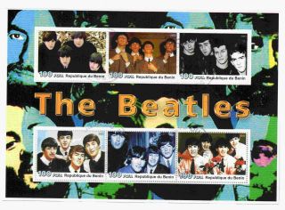The Beatles Stamp Sheet Authentic Commemorative Music Collectable Memorabilia