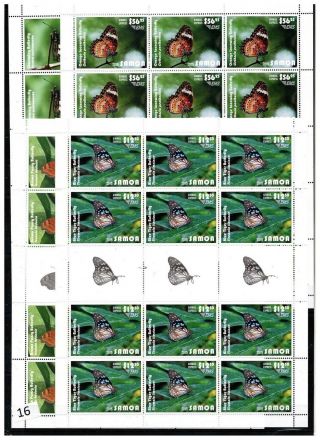 == 12x Samoa 2015 - Mnh - Butterflies -