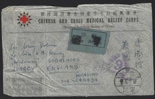 China 1940 Censored Cover To England Via Hong Kong & Canada