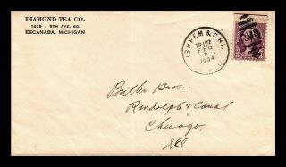 Dr Jim Stamps Us Ishpeming Michigan Chicago Rpo Railroad Post Office Cover