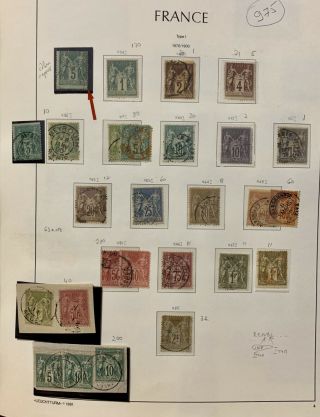 1849 - 1955 France Large stamps book lot 709 9