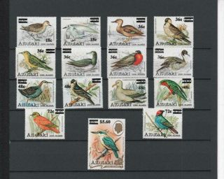 Aitutaki 1983 Birds Set Mnh