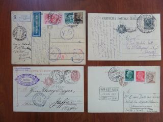 Italia,  Italy 4 Cartolina Postale 1899,  1920,  1932,  1944.  Summer Proposal