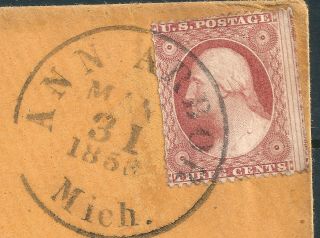 Us 26 On Cover.  Year Dated Anarbor Mich.  Cancel,  Ebox