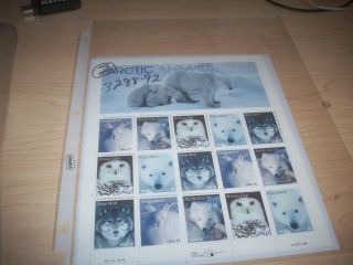 Us Stamp Scott 3288 - 92 Mnh Sheet Of 15 Stamps,  Arctic Animals