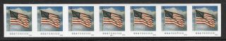 4 Imperforate Error Pnc7s,  Scott 5052a,  Banknote Corp America Forever Flag