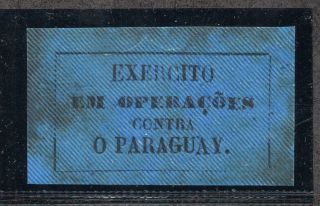 Brazil,  Paraguay War Label,  Rhm G - 8 - $200.  00