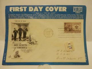 181 - Boy Scouts Of America First Day Cover