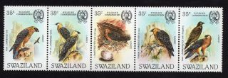 Swaziland 1983 Strip Of 5 Stamps Mi 424 - 428 Mnh Cv=25€
