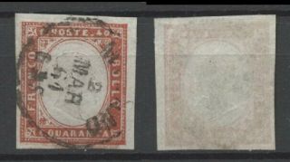 No: 68635 - Italy & States - An Old & Interesting Stamp -