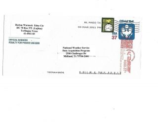 Scott Uo91 Official Mail Entire Type I F - Vf (unwatermarked) Scv$15.  00