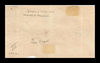 DR JIM STAMPS US BOWIE AND POPES CR RPO RAILROAD POST OFFICE LADIES COVER 2