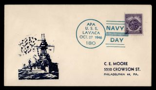 Dr Who 1946 Uss Lavaca Navy Ship Navy Day C130797