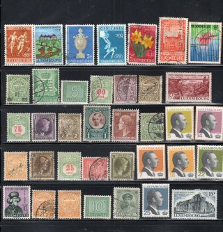 Luxembourg Europe Stamps & Hinged Lot 53024abc