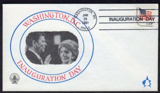 1981 First Reagan - Bush Inauguration - Andrews Wdc Inaugural Cover Pc778