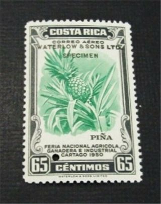 Nystamps Costa Rica Stamp Waterlow Color Proof Og Nh Only 100 Exist.