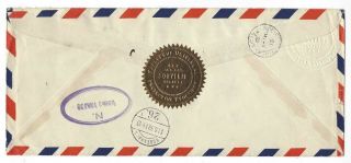 CANADA 1939 airmail FDC cover Denmark special ROYAL TRAIN cachet/cancel/postmark 2