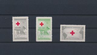 Lk70887 Dominicana 1963 Centenary Red Cross Fine Lot Mnh