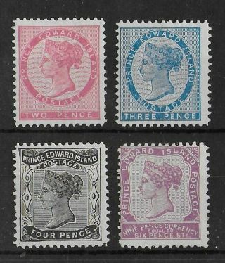 Prince Edward Islands 1862 - 1870 Lh/mh Set Of 4 Unchecked High Cv
