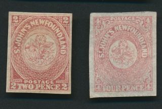 NEWFOUNDLAND STAMPS 1861 QV FULL SET,  CHECK PAPER TYPES,  EXCEPTIONAL,  VF 5