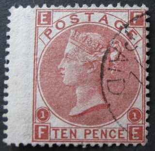 1867 10d Red Brown Sg 112